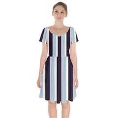 Sailor Short Sleeve Bardot Dress by snowwhitegirl