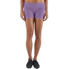 Grape Light Yoga Shorts by snowwhitegirl