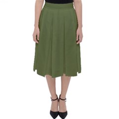 Earth Green Folding Skater Skirt by snowwhitegirl