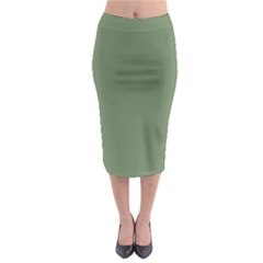 Army Green Midi Pencil Skirt by snowwhitegirl