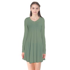 Army Green Flare Dress by snowwhitegirl