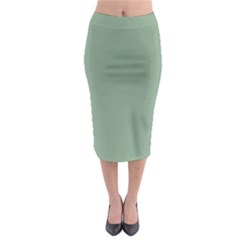 Mossy Green Midi Pencil Skirt by snowwhitegirl