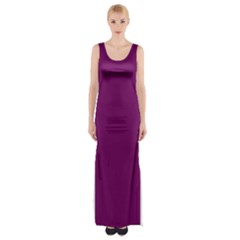 Magenta Ish Purple Maxi Thigh Split Dress by snowwhitegirl