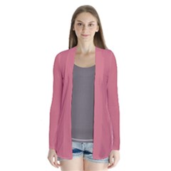 Pink Mauve Drape Collar Cardigan by snowwhitegirl