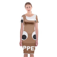 Poo Happens Classic Short Sleeve Midi Dress by Vitalitee