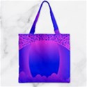 Abstract Bright Color Zipper Grocery Tote Bag View2