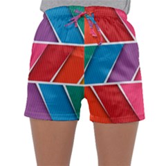 Abstract Background Colorful Sleepwear Shorts by Nexatart