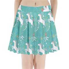 Magical Flying Unicorn Pattern Pleated Mini Skirt by Bigfootshirtshop