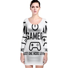 Gamer Long Sleeve Bodycon Dress by Valentinaart