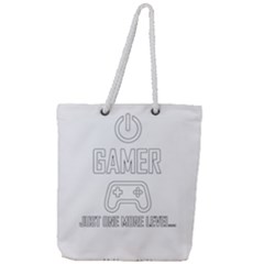 Gamer Full Print Rope Handle Tote (large) by Valentinaart