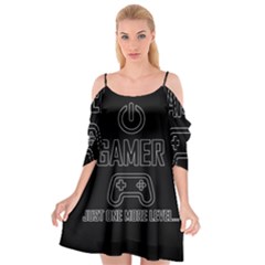 Gamer Cutout Spaghetti Strap Chiffon Dress by Valentinaart