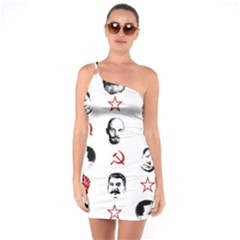 Communist Leaders One Soulder Bodycon Dress by Valentinaart