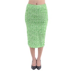 Knittedwoolcolour2 Midi Pencil Skirt by snowwhitegirl