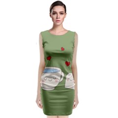 Cute Tea Classic Sleeveless Midi Dress by Valentinaart