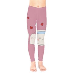 Cute Tea Kids  Legging by Valentinaart