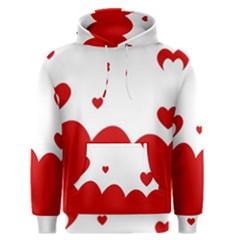 Heart Shape Background Love Men s Pullover Hoodie by Nexatart