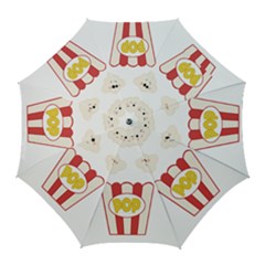 Cute Kawaii Popcorn Golf Umbrellas by Valentinaart