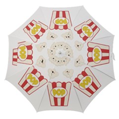 Cute Kawaii Popcorn Straight Umbrellas by Valentinaart