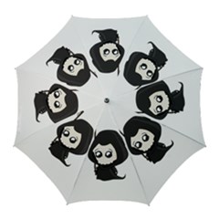 Cute Grim Reaper Golf Umbrellas by Valentinaart