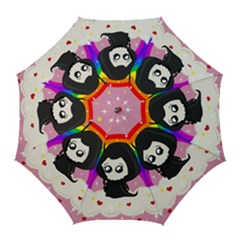 Cute Grim Reaper Golf Umbrellas by Valentinaart