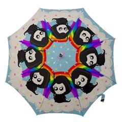 Cute Grim Reaper Hook Handle Umbrellas (medium) by Valentinaart