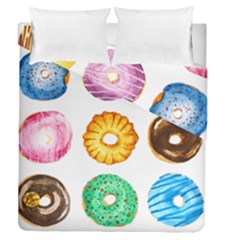 Donuts Duvet Cover Double Side (queen Size) by KuriSweets