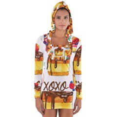 Xoxo Long Sleeve Hooded T-shirt by KuriSweets