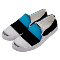 Estonia Country Flag Countries Men s Canvas Slip Ons by Nexatart