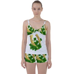  St  Patricks Day  Tie Front Two Piece Tankini by Valentinaart