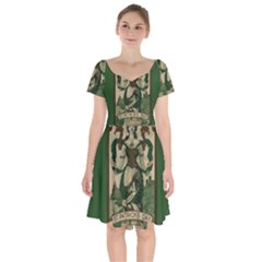  St  Patricks Day  Short Sleeve Bardot Dress by Valentinaart