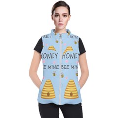 Bee Mine Valentines Day Women s Puffer Vest by Valentinaart