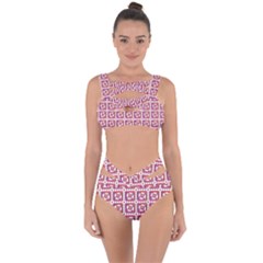 Background Abstract Square Bandaged Up Bikini Set  by Nexatart