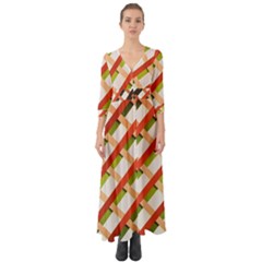 Wallpaper Creative Design Button Up Boho Maxi Dress by Nexatart