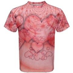 Heart Love Friendly Pattern Men s Cotton Tee by Nexatart