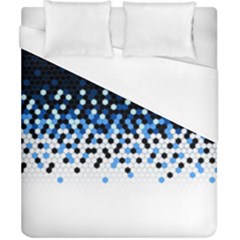 Flat Tech Camouflage Reverse Blue Duvet Cover (california King Size) by jumpercat