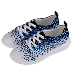 Flat Tech Camouflage Reverse Blue Women s Lightweight Sports Shoes by jumpercat