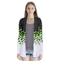 Flat Tech Camouflage Reverse Green Drape Collar Cardigan View1