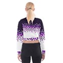 Flat Tech Camouflage Reverse Purple Cropped Sweatshirt View2