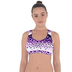 Flat Tech Camouflage Reverse Purple Cross String Back Sports Bra by jumpercat