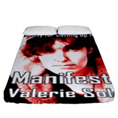 Valerie Solanas Fitted Sheet (king Size) by Valentinaart