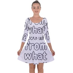 Save Me From What I Want Quarter Sleeve Skater Dress by Valentinaart