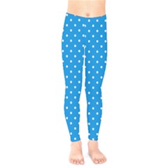 Blue Polka Dots Kids  Legging by jumpercat