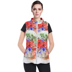 Flowers Bouquet Art Nature Women s Puffer Vest by Nexatart