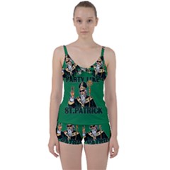  St  Patricks Day  Tie Front Two Piece Tankini by Valentinaart