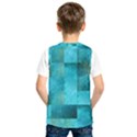 Background Squares Blue Green Kids  SportsWear View2