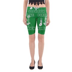  St  Patricks Day  Yoga Cropped Leggings by Valentinaart