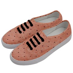 Dot Peach Men s Classic Low Top Sneakers by snowwhitegirl