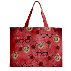 Vintage Glasses Rose Zipper Mini Tote Bag by snowwhitegirl