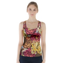 Octopus Floral Racer Back Sports Top by snowwhitegirl