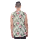 Green Chevron Rose Men s Basketball Tank Top View2